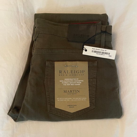 Raleigh Denim Company Other - Raleigh Denim Company Martin Stretch Pants Army MiUSA